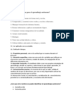 Condiciones Básicas para El Aprendizaje Autónomo