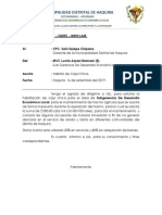 Informe de Habilito de Caja Chica