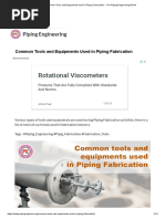 Rotational Viscometers: Piping Engineering