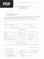 BFD Application Form