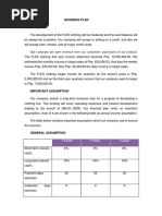 Business Plan Financial Plan: FY2020 FY2021 Fy2022