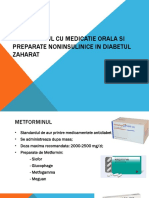 Tratamentul Cu Medicatie Orala Si Preparate Noninsulinice in Diabetul Zaharat