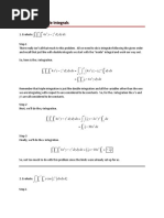 Section 4-5: Triple Integrals: Zdzdydx