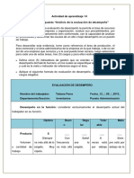 Propuesta Análisis de La Evaluación de Desempeño