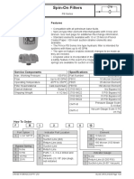 Spin-On Filters: Features