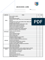 Lista de Cotejo 5 Años