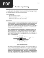 Resistance Spot Welding: Experiment RSW
