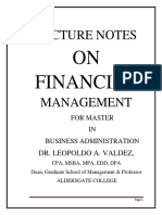 Financail Management 2 Notes