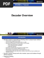 Decoder Overview: WCDMA L1 Tutorial