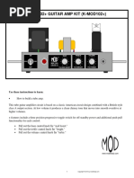 Mod 102+ Guitar Amp Kit (K-Mod102+) : Use These Instructions To Learn