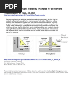 Sight Visibility Triangles For Corner Lots