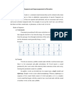 Sound Segment and Suprasegmental in Phonetics