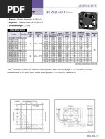 60X60X20 MM: Frame: Plastic Material UL 94V-0 Impeller: Plastic Material UL 94V-0 Speed Range: 10%