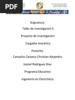 Taller de Investigacion Cargador Mecanico