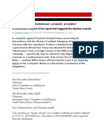 The Whistleblower Complaint, Annotated: A Line-By-Line Analysis of The Report That Triggered The Ukraine Scandal