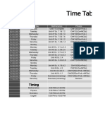 Time Table