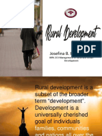 Josefina B. Bitonio, DPA: MPA 213 Management of Rural and Urban Development