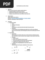 Semi Detailed Lesson Plan in Music