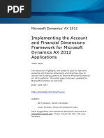 Implementing The Account and Financial Dimensions Framework For Microsoft Dynamics AX 2012 Applications