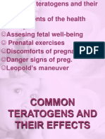 Common Teratogens and Their Effects