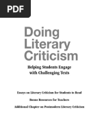 Doing Literary Criticism PDF