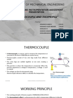 Department of Mechanical Engineering: Thermocouple and Thermopile"