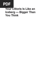 Your Clitoris Is Like An Iceberg