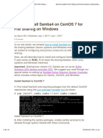 Instalacion de Samba en CentOs7