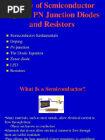 Review of Semiconductor Physics, PN Junction Diodes and Resistors