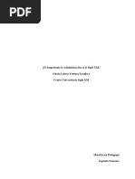 ENSAYO 1¿es Importante La Administración. Leticia Ventura