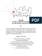 Oficina A Dor e o Riso Do Palhaço Com Jiddu Saldanha