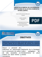 Implementación de Salud Mental en Los Diferentes Servicios e Instituciones de Salud para Disminuir El Estrés Laboral