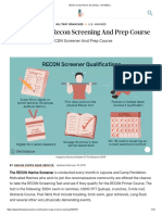 Marine Corps Recon Screening - US Military