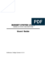 Budget System (Nga) Users' Guide