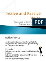 Active and Passive Voice