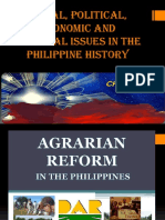 Social, Political, Economic and Cultural Issues in The Philippine History