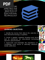 Factors Affecting The Selection of Educational Technology