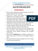 Soal Latihan TKP Cpns 2019 Hots Paket 14