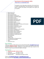 International Journal of Electromagnetics (IJEL)