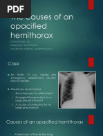 The Causes of An Opacified Hemithorax - Kevin