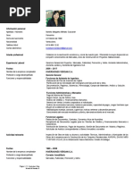 Curriculum Vitae Mariela Mendez Junio 2019