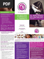 Brochure El Maltrato Es Un Delito