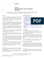 ASTM D4648-D4648M - 13, Laboratory Miniature Vane Shear Test For Saturated Fine-Grained Clayey Soil PDF