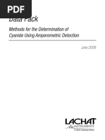 Data Pack: Methods For The Determination of Cyanide Using Amperometric Detection