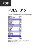 Pdlgfu15: PDLGFU15 User's Guide