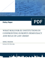 What Role For Eu Institutions in Confron PDF