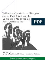 Taller de Control de Riesgos en La Conduccion de Vehiculos Motorizados PDF