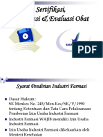 Sertifikasi, Registrasi & Evaluasi Obat