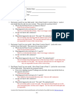 Modeling Faults Answer Key