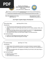 Jean Piaget's Cognitive Stages of Development: Bohol Island State University